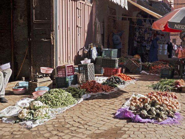 Marrakech, marché aux légumes…